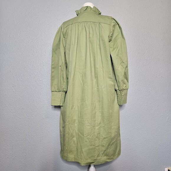 POMANDER PLACE Shift Dress Size Small Sage Green Tuckernuck Minimalist Casual - Picture 3 of 14